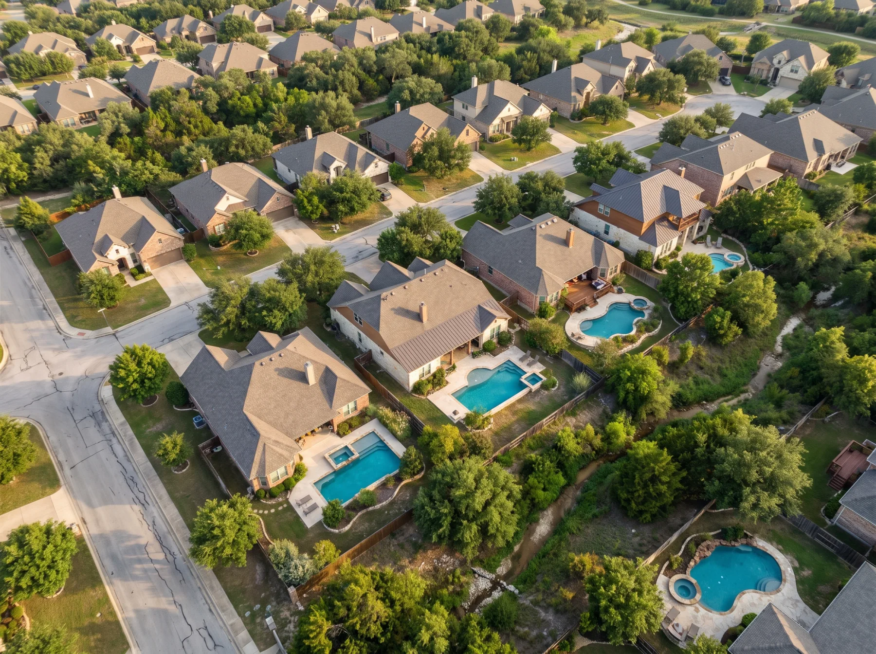 Cedar Park-inspired neighborhood · AI-generated