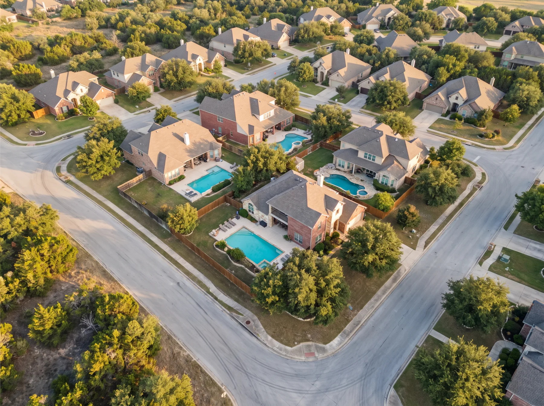 Round Rock-inspired neighborhood · AI-generated