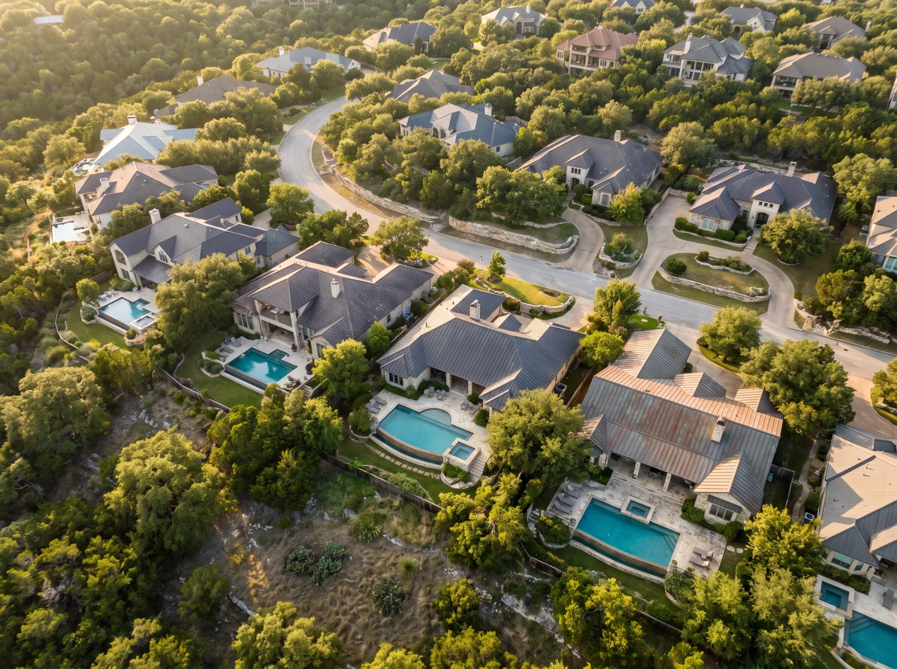 Westlake Hills-inspired neighborhood · AI-generated