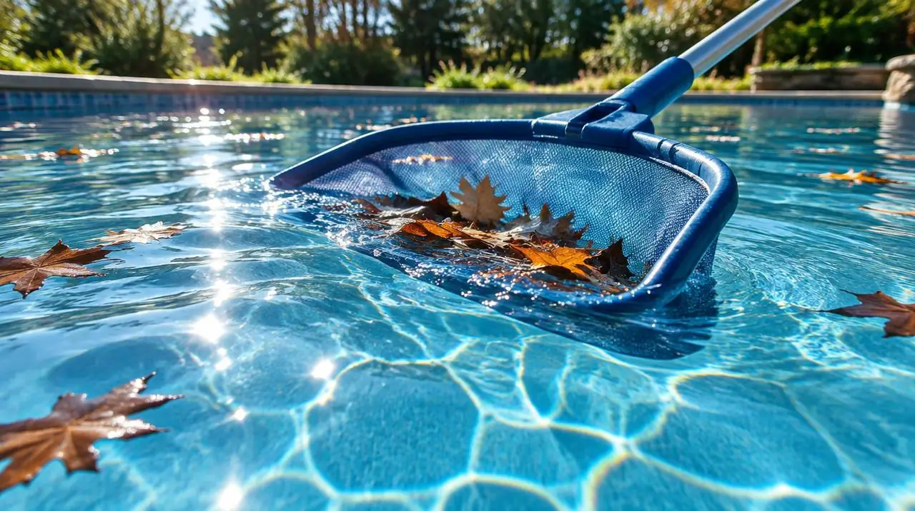 Surface skimming as part of pool cleaning